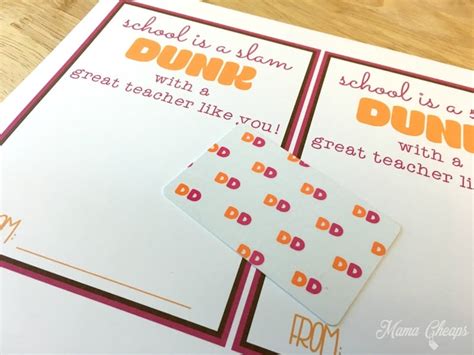Once you complete the process, any dd cap card you add will automatically be registered as long as you are logged in. Dunkin Donuts Themed Teacher Gift + Free Printable Tag ...