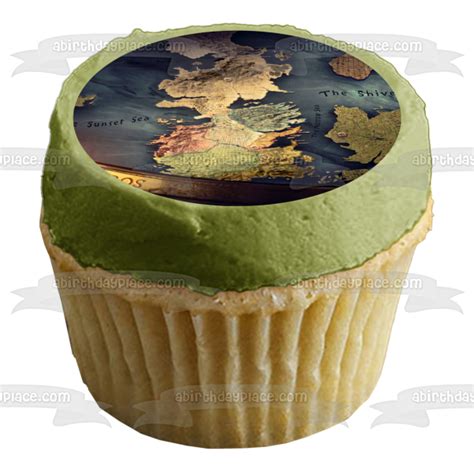 Game Of Thrones Map Westeros The Sunset Sea The Shivering Sea Edible C A Birthday Place