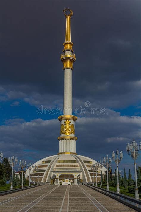 Independence Monument In Ashgabat Turkmenist Editorial Image Image