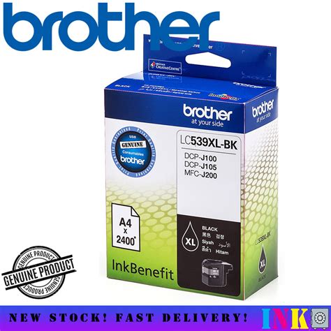 Brother Original Lc539xl Ink Black Refill Cartridge For Brother