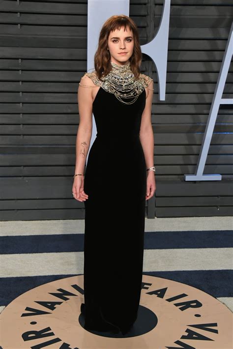 Red Carpet Dresses Emma Watson Vanity Fair Oscar Party 2018