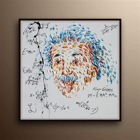 Painting Einstein 35 Oil Painting On Canvas Genius Math