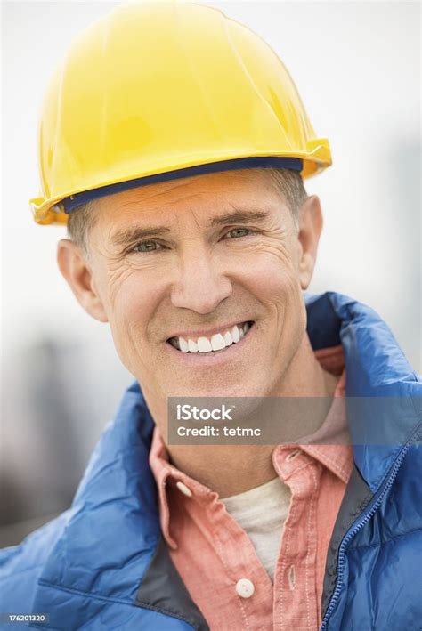 Portrait Of Happy Construction Worker Stock Photo Download Image Now