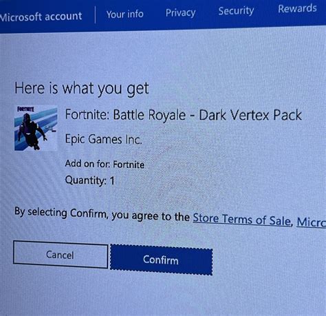 Xbox Fortnite Dark Vertex Oufit And 500 V Bucks Game Code Ebay