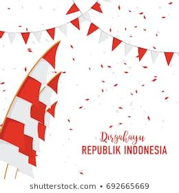 Dirgahayu kemerdekaan republik indonesia poster vector template &mldr; Background Kemerdekaan Indonesia