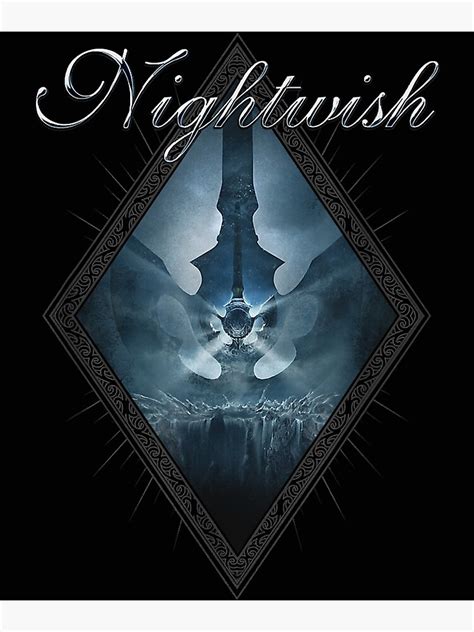 Dark Passion Play Album Cover Nightwish Logo T Shirt Poster For Sale By Arcandbwto Redbubble