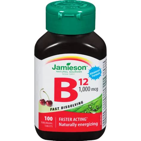Jamieson Vitamin B12 1000mcg Methylcobalamin 2234 Picclick