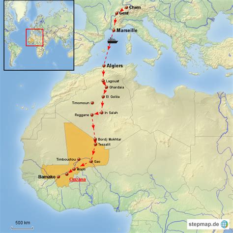 Stepmap Reise Nach Mali Landkarte Für Mali