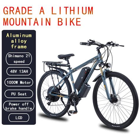 Electric Bicycle 29 Inch 48v1000w 13ah Electric Mountain Lithium