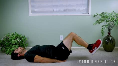 How To Do A Lying Knee Tuck Exercise Tutorial Youtube