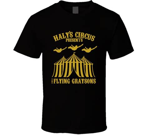 Halys Circus Presents The Flying Graysons Batman Comic Book Fan T Shirt