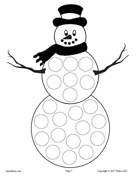 Winter Dot Marker Printables Printable Word Searches