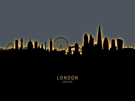 London England Skyline Digital Art By Michael Tompsett Fine Art America