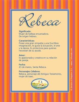 Significado De Rebeca En La Biblia La Luz De La Religi N