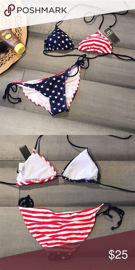 Nwt Patriotic Bikini Bikinis Patriotic Bikini Clothes Design