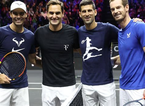 VIDEOS Federer Nadal Djokovic Murray Practice Together In Laver Cup Training Tennis Tonic