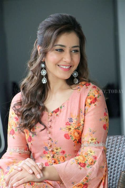 Rashi Khanna Photos At Adanga Maru Movie Promotions Actress Hairstyles Indian Beauty Beauty Girl