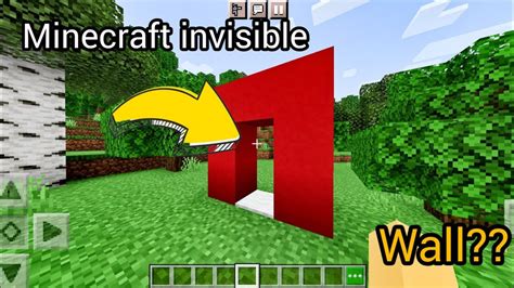 Minecraft Invisible Wall How To Make Invisible Wall Minecraft Youtube