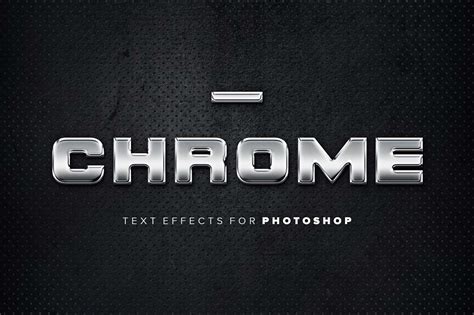Free Chrome Text Effects Psd