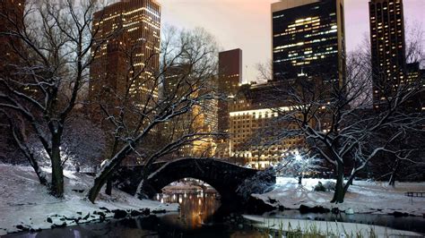 Central Park Winter Wallpaper Wallpapersafari