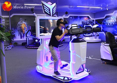 9d Vr Stand Gatling Walker Space Amusement Park Htc Vive Shooting Battle Game Machine