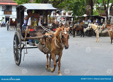 Vigan Kalesa Or Horse Drawn Carriage Editorial Photo Cartoondealer