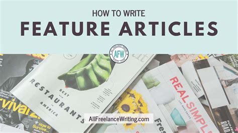 How To Write Feature Articles