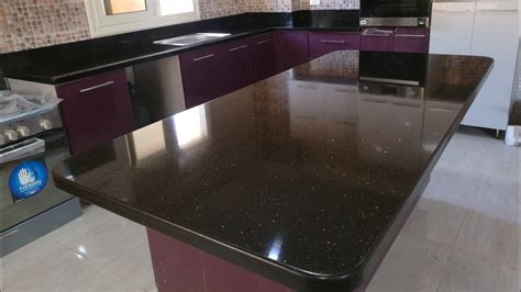 You can commonly use this granite for countertops of kitchen and bathroom, wall cladding, and other interior decoration due to its natural beauty with stunning black color, moreover, the surface of this granite is very smooth. Black Galaxy Granite Countertop - YouTube