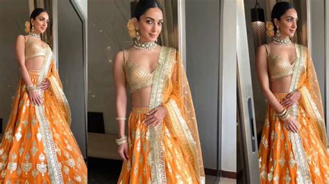 Inside Pics Kiara Advani Stuns In Orange Embroidered Lehenga At Sister