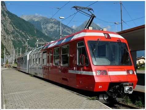 The Mont Blanc Express Bdeh 48 21 Sncf Z 821 Is Waiting For