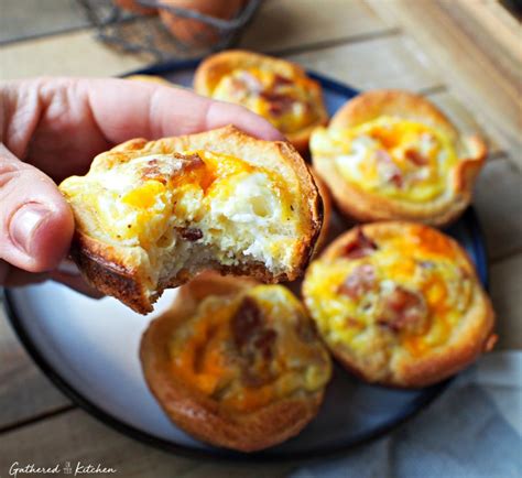 Bacon Egg Cheese Breakfast Cups Gathered In The Kitchen