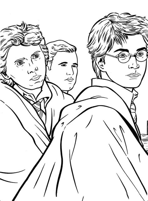 Harry potter dizisinin dördüncü kitabı harry potter ve ateş kadehi, hogwarts cadılık ve büyücülük okulu'nda d. Kolorowanki Harry Potter do wydruku - Pokoloruj Świat