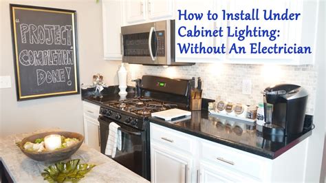 Go to your breaker box and turn off the breaker that supplies. How to Install Under Cabinet Lighting: Without an ...