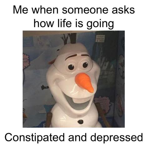 Olaf Looks Dead Inside Dead Inside Meme Olaf Memes Dark Sense Of Humor