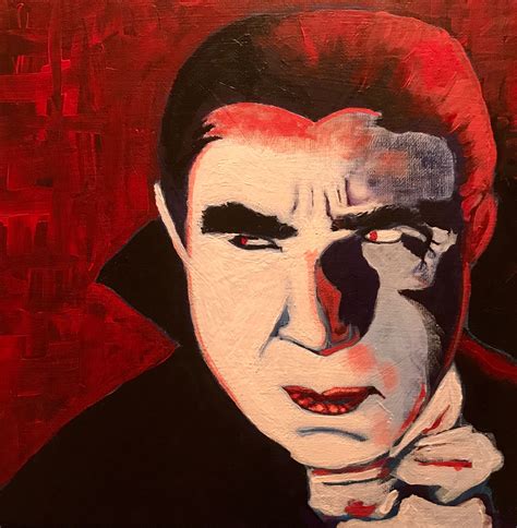 Bela Lugosis Dracula Acrylic On Canvas 10”x10” 102017 Artbydacus
