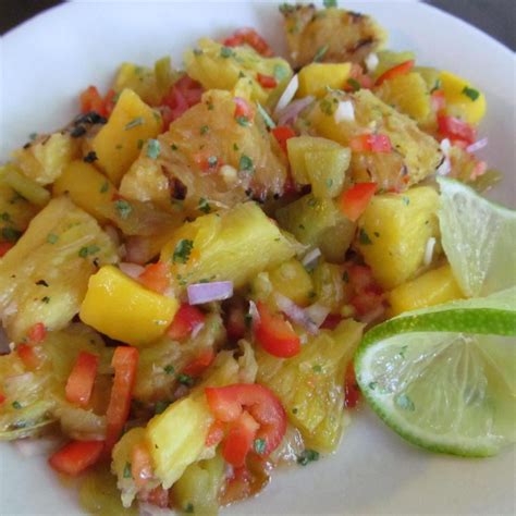 Grilled Pineapple Mango Salsa Recipe