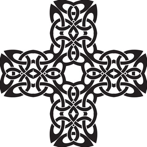 Library Of Celtic Cross Vector Library Library Black And White Png Files Clipart Art 2019