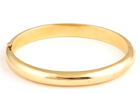 Sold Price Vintage Tiffany And Co 14k Yellow Gold Bangle Bracelet