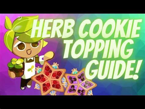 Best Topping For Herb Cookie In Cookie Run Kingdom