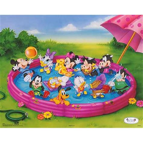 4 Disney Prints Babies Mickey Mouse And Friends