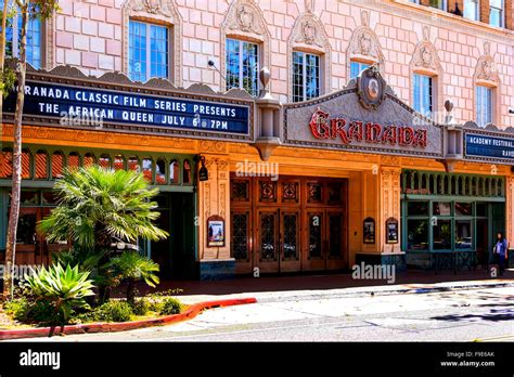 The Granada Theater On State Street In Downtown Santa Barbara Ca Stock
