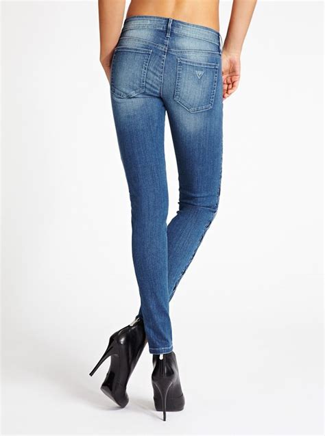 Kate Low Rise Skinny Jeans With Cutouts