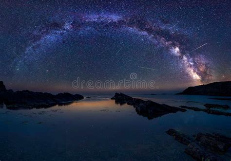Milky Way Over The Sea Stock Photo Image Of Abstract 59118392