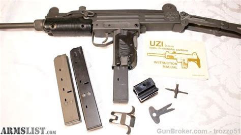 Armslist For Sale Imi Israel Semi Auto Uzi 9mm Carbine