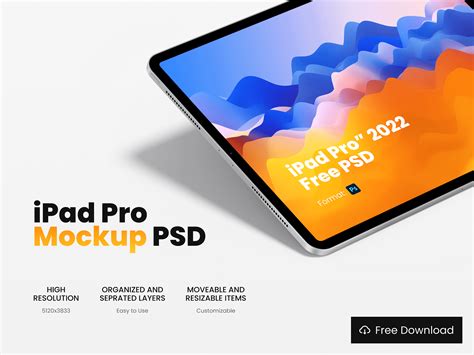 Ipad Pro Perspective Mockup Free Psd On Behance