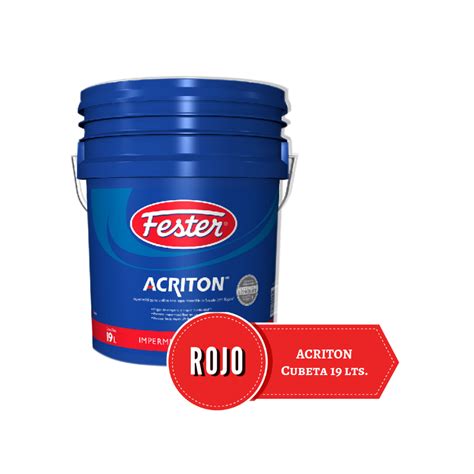 Fester Acriton 8 años Rojo 19 Litros - Fester MX