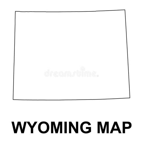 Wyoming Map Shape United States Of America Flat Concept Icon Symbol