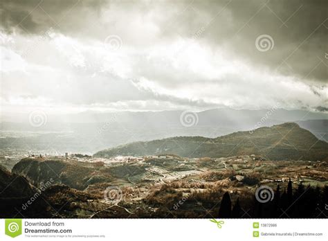 Overcast Landscape In Italy Stock Photo Image Of Grunge Scenic 13872986