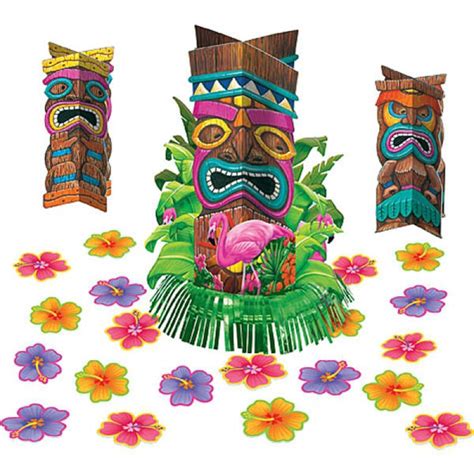 Tiki Table Decorations Kit Amscan Asia Pacific