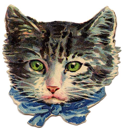 Vintage Images Kitty Cat Graphicsfairy1 1400×1500 Vintage Cat